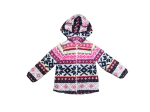 Old Navy Toddler Girls' Multi-Colored Zip Front Hooded Jacket Size 2T - Picture 1 of 12
