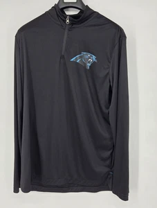 Camisa Carolina Panthers Para Hombres XL Negra 1/4 Cremallera Pullover Rendimiento Elastizada NFL - Imagen 1 de 5
