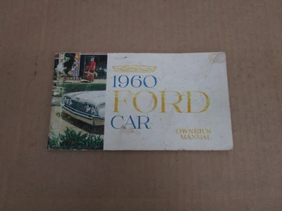 1960 年福特 Fairlane Galaxie Sunliner 车主手册文献良好原版 — 第 1/3 张图片