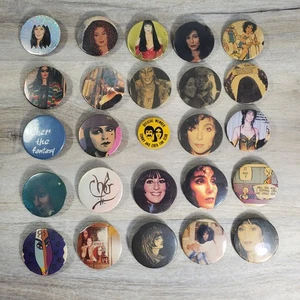 Sonny Cher And Other Miscellaneous Button Pin Collectible Memorabilia - Picture 1 of 11