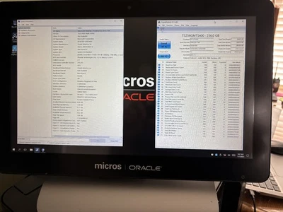 Oracle MICROS Workstation 650 Terminal with base used 7321804 - Image 1 of 3
