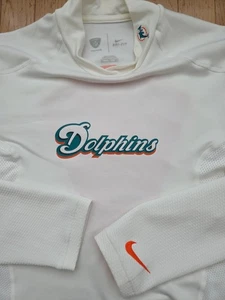 Miami Dolphins Nike Dri-Fit Compresión Forrada de Vellón NFL Camisa de Entrenamiento 2XL XXL - Imagen 1 de 7