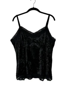 Vintage One Step Up Babydoll Top Velvet Lace Y2K WhimsyGoth Fairy Grunge Size XL - Picture 1 of 7