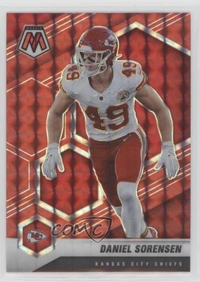 2021 Panini Mosaic Red Mosaic Prizm Daniel Sorensen #7 - Image 1 of 2