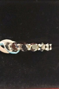 Black Onyx Spinel Eternity Band Ring 925 Sterling Silver 4mm 7.20 CTTW - Picture 1 of 3