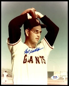 Hoyt Wilhelm 8 x 10 Photo Signed Auto PSA/DNA Authenticated Giants    ID:395380 - Picture 1 of 4