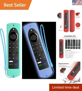 Slim & Stylish Luminous Blue Remote Cover for Fire TV Stick 4K Max - Mint Finish - Picture 1 of 9