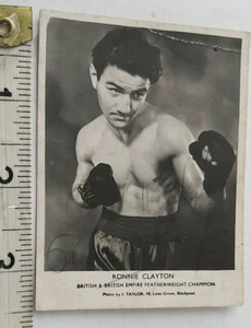 RARE RONNIE CLAYTON HAND SIGNED  PHOTO & COA - OFFERS ACCEPTED - Picture 1 of 2