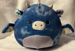 Costume Squishmallow Drago Domenico Morbido 8” Peluche Imbottito Kellytoy - Foto 1 di 8