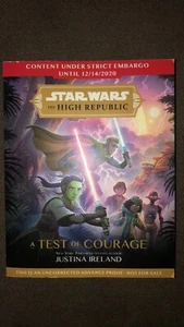 📀Star Wars :The High Republic (A Test Of Courage) Paperback-Advance Proof - Picture 1 of 4