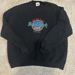 Hard Rock Cafe vintage 90’s Black Sweater size XL - Picture 1 of 6