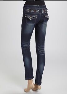 NWT Be Girl Denim Zulily Embellished Skinny Distress Fashion Jeans Mid Rise 9/10