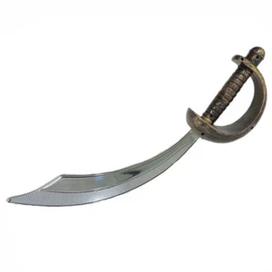 18" Pirate Swashbuckler Buccaneer Cutlass Sword Silver Blade - Picture 1 of 5
