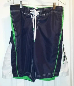 Pantalones cortos de baño Speedo azul verde blanco talla L - Imagen 1 de 4