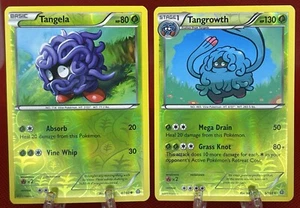 Juego de Cartas Coleccionables Pokémon Tangela Tangrowth 4/5/160 Holograma Inverso Evolución Primal Clash LP - Imagen 1 de 2