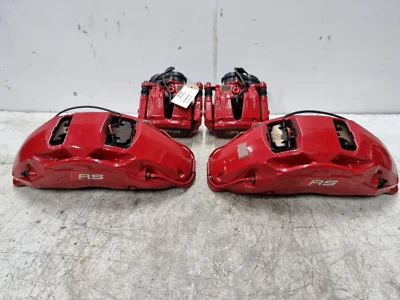 AUDI RS6 C8 RS7 2020 - 2024 SET OF FRONT & REAR BREMBO BRAKE CALIPERS WITH PADS - Image 1 of 4