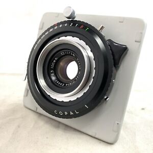 Kodak Wide Field Ektar 100mm f/6.3 Copal 1 Shutter Graflex Lens Board