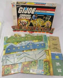 Vintage GI Joe Commando Attack Board Game 1985- INCOMPLETE - READ