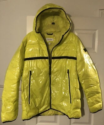 Calvin Klein Lemon Yellow SZ XL Puffer Jacket - Image 1 of 3
