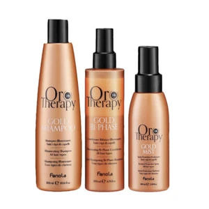 FANOLA Kit Oro Therapy Oro shampoo 300ml + conditioner 200ml + Spray 100ml - Imagen 1 de 1