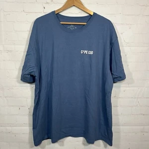 Camiseta Cuffys Cape Cod Para Hombres 2XL Azul Tiburón Vacaciones Playa Manga Corta - Imagen 1 de 8