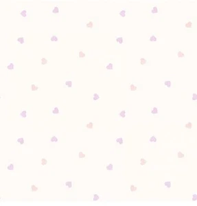 Smita Tapete Carousel DL21123 kleine Herzen Herzchen Kindertapete Kinderzimmer - Bild 1 von 2