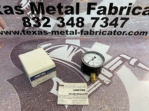 Ametek 161965 Pressure Gauge 0-100in H2O Conn. 1/4” NPT Size 2.5”  - Picture 1 of 5