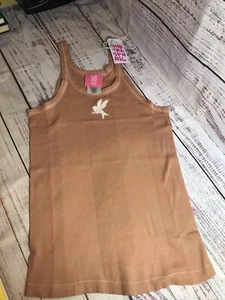 NEW XL OneTeaspoon ONE TEASPOON Womens Iced Tea Red Ochre Pink Bird Singlet - Picture 1 of 6