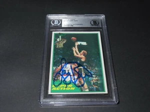 Larry Bird Signed 1981-82 Topps Card #E101 Auto Celtics Beckett BAS COA 1A - Picture 1 of 6