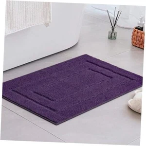 Bathroom Rugs Non Slip Washable, Soft Bath Mats for Bathroom, 16" x 24" Purple - Picture 1 of 7