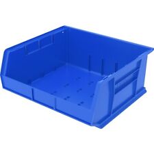 Akro-Mils Bins Unbreakable/Waterproof 16"x14-1/2"x7" Blue 30250B