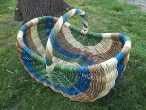 Cesta de chimenea, cesta de periódico, cesta gigante, varios colores - Imagen 1 de 3