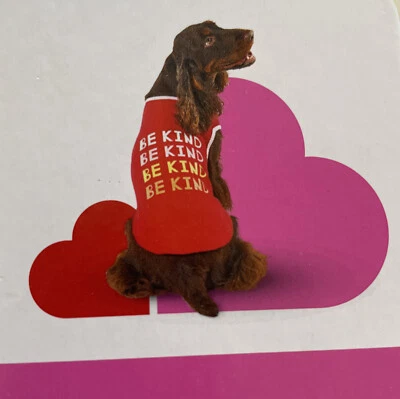 XXS/XS Boots & Barkley Be Kind Dog Tank Top Shirt Pet Apparel Valentine's Day  - Image 1 of 4