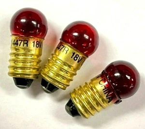 1447R Red, 18volt, Small Head, Screw-in Bulb 3 pcs. - Bild 1 von 1