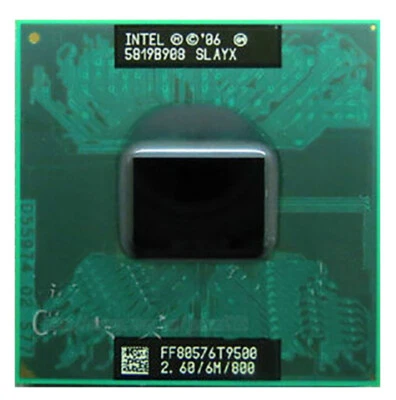 Intel Core 2 Duo T9500 CPU Processor 2.6Ghz SLAYX 6M 800MHz Socket P Mobile - Image 1 of 4