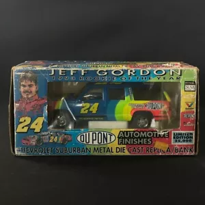 1993 JEFF GORDON #24 Dupont Die-Cast Bank Rookie of The Year 1:25 Suburban NICE - Picture 1 of 7