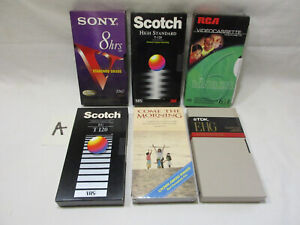 Lot of 6 Pre-Recorded VHS Tapes with Movies or TV Specials