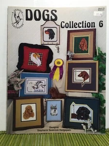 Pegasus Publications Dogs Collection 6 Cross Stitch Patterns Stephanie Hedgepath - Picture 1 of 11