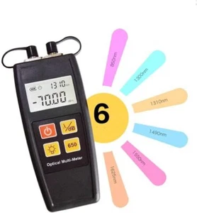 YJ-550A Mini Optical Fiber Red Power Meter Tester 800-1700nm FC/SC/ST 10KM + Pen - Picture 1 of 6