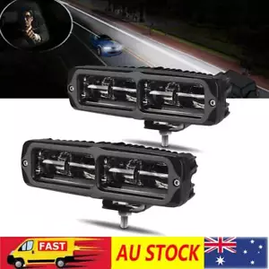 Pair 6Inch Led Work Light Bar Flood Spot Pods Reverse Fog Lights 4WD Offroad 6D - Picture 1 of 10