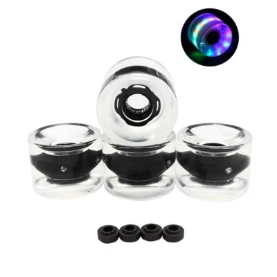 Ruedas Longboard LED 4 piezas Rueda 70mm para longboarding 78A Ruedas de repuesto PU Foto 1 de 4