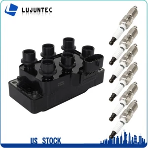 For Ford F-150 4.2L 4.6L 5.4L 1998 1999 2000 Ignition Coil & Spark Plug - Picture 1 of 10