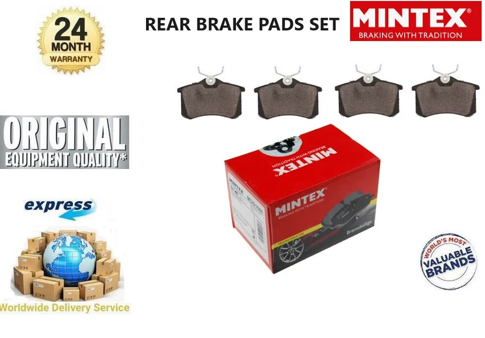 MINTEX Rear Axle BRAKE PADS for FORD GALAXY 2.8 i V6 1995-2000 - Image 1 of 4