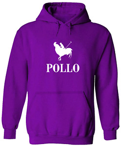 Hoodie Sweater Sweatshirt Print (Chicken)Polo Parody Funny Humorous Cool Awesome