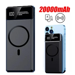 20000mAh Power Magnetic Bank Wireless Fast Charging Portable Charger for iphone - Picture 1 of 12