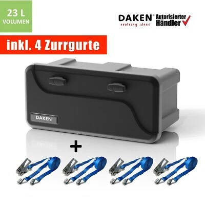 Deichselbox Daken Blackit 2 550x250x295mm Werkzeugkasten Anhänger Staukiste Box - Bild 1 von 4
