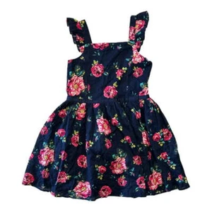 Zunie Girl Girl's Cotton Floral Print A-Line Knee-Length Dress - Size: XL(14-16) - Picture 1 of 2