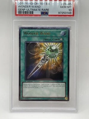 Wonder Wand 2011 PSA 10 GEM MINT 💎 Ultimate Rare 1st Edition GENF-EN045 Yugioh - Image 1 of 4