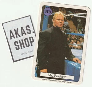 Mr. Perfect 1992 Catcher Quartett Card H3 Series 2 Amigo Spiele ULTRA RARE WWF - Picture 1 of 3