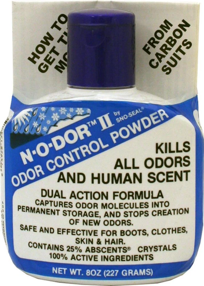 New Authentic Atsko No-O-Dor II Human Scent Eliminator 8oz Powder Hunting bg - Image 1 of 1